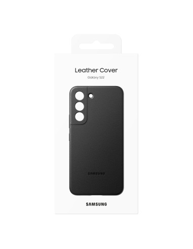 Samsung Leather Cover per Galaxy S22, Black