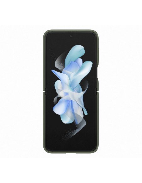Samsung Silicone Cover with Ring per Galaxy Z Flip4 Khaki