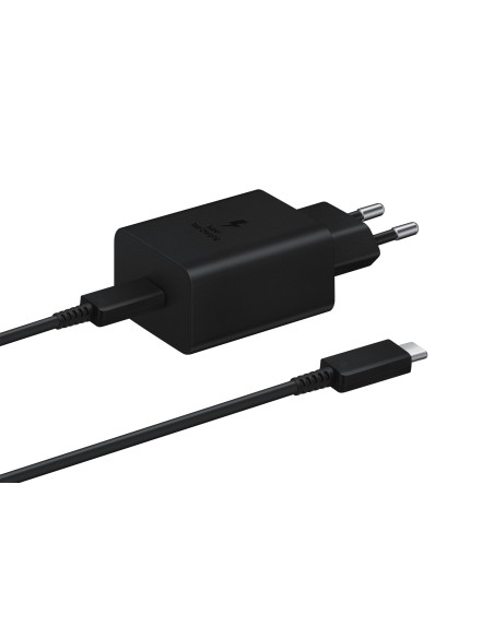 Samsung Caricabatterie Super Fast Charging 45W EP-T4510, Porta USB-C (con Cavo), Nero