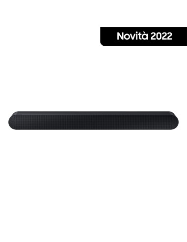 Samsung Soundbar HW-S60B ZF 5 canali 200W 2022, audio 3D wireless ottimizzato, suono bilanciato e uniforme, music mode