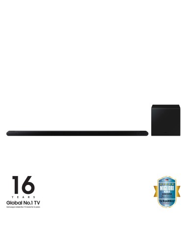 Samsung Soundbar HW-S800B ZF con subwoofer 3.1.2 canali 330W 2022, audio 3D, effetto cinema surround, gaming mode, design ultra