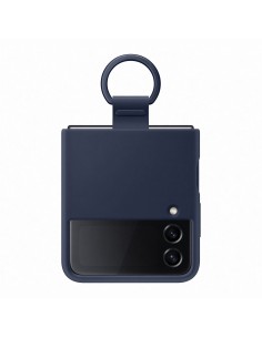 Samsung Silicone Cover with Ring per Galaxy Z Flip4, Navy