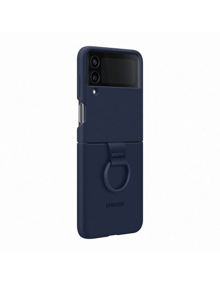 Samsung Silicone Cover with Ring per Galaxy Z Flip4, Navy