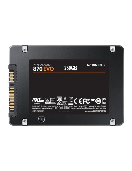 Samsung 870 EVO 2.5" 250 GB Serial ATA III V-NAND