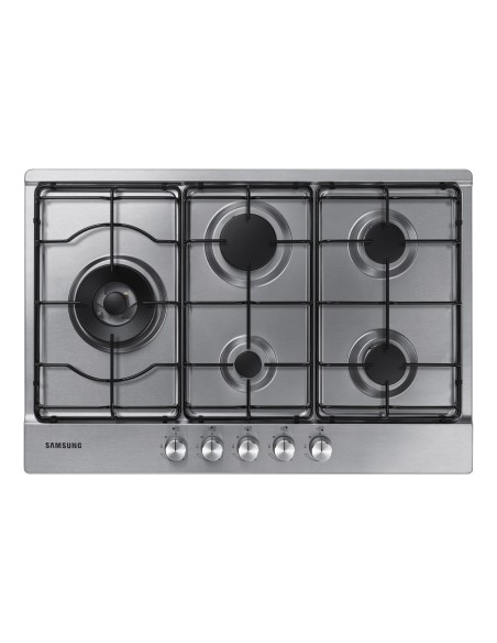 Samsung NA75M3130AS Nero, Acciaio inossidabile Da incasso Gas 5 Fornello(i)