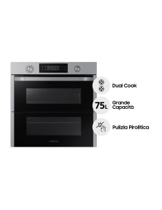 Samsung NV75N5671RS 75 L A+ Nero, Acciaio inossidabile 2