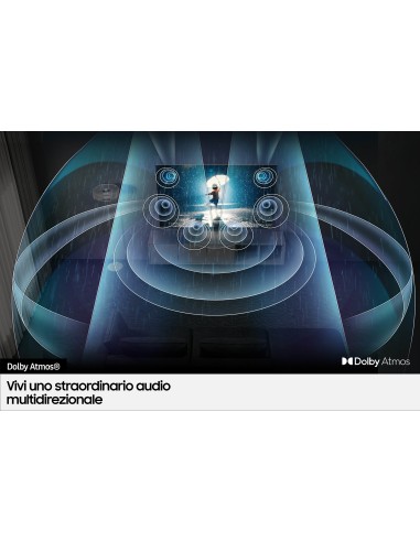 Samsung Series 8 TV QLED 4K 55” QE55Q80B Smart TV Wi-Fi Carbon Silver 2022, Processore Quantum 4K, Quantum HDR, Contrasti