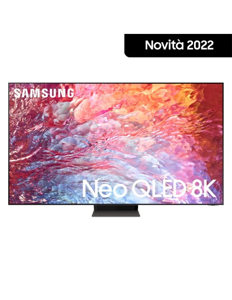 Samsung Series 7 TV Neo QLED 8K 55” QE55QN700B Smart TV Wi-Fi Stainless Steel 2022, Mini LED, Processore Neural Quantum 8K,