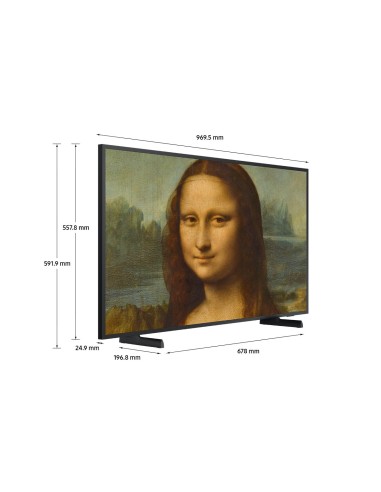 Samsung The Frame TV 4K 43” 43LS03B Smart TV Wi-Fi Black 2022, Processore 4K, Cornice personalizzabile, Display anti-riflesso,