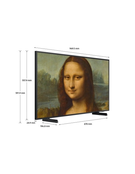 Samsung The Frame TV 4K 43” 43LS03B Smart TV Wi-Fi Black 2022, Processore 4K, Cornice personalizzabile, Display anti-riflesso,