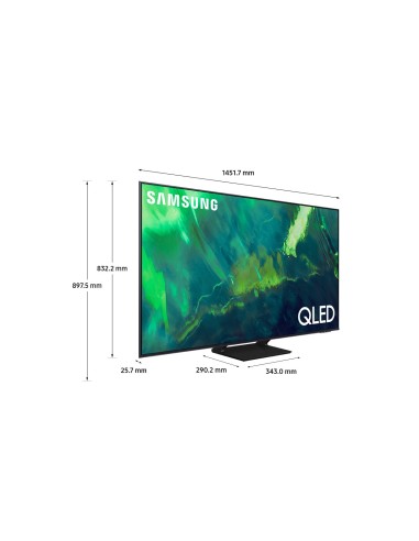 Samsung TV QLED 4K 65” QE65Q70A Smart TV Wi-Fi Titan Gray 2021