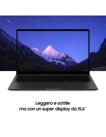 Samsung Galaxy Book2 Laptop, Processore Intel Core i7 di dodicesima generazione, 15.6 Pollici, Windows 11 Home, 16GB RAM, SSD