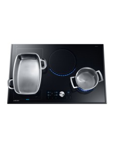 Samsung NZ84T9770EK piano cottura Nero Da incasso 80 cm Piano cottura a induzione 4 Fornello(i)