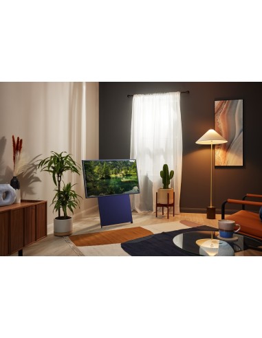Samsung TV The Sero 4K 43" 43LS05B Smart TV Wi-Fi 2022 Navy Blue 2022, Schermo rotante, Suono potente, Processore Quantum 4K,