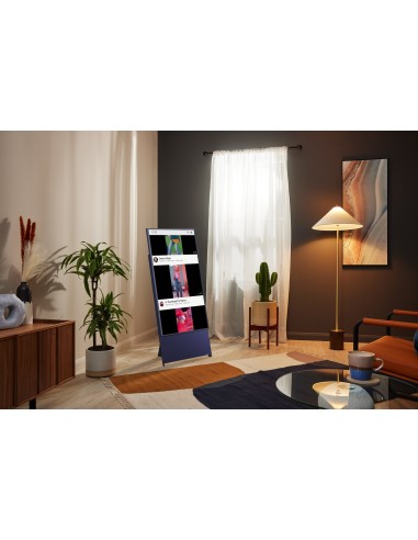 Samsung TV The Sero 4K 43" 43LS05B Smart TV Wi-Fi 2022 Navy Blue 2022, Schermo rotante, Suono potente, Processore Quantum 4K,