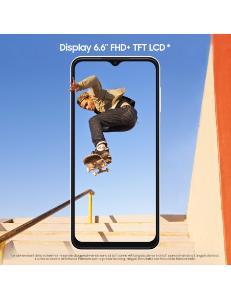Samsung Galaxy A13 Display 6.6" FHD+ TFT LCD, Doppia SIM Android 12, RAM 3 GB, 32 GB, 5.000 mAh, White