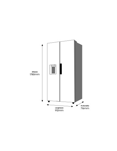 Samsung RS68A8842SL frigorifero side-by-side Libera installazione 609 L D Grigio