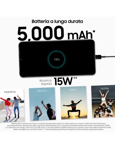 Samsung Galaxy A13 16,8 cm (6.6") Doppia SIM Android 12 4G USB tipo-C 4 GB 128 GB 5000 mAh Nero