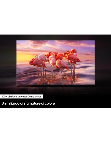 Samsung Series 6 TV QLED 4K 75” QE75Q60B Smart TV Wi-Fi Black 2022, Quantum HDR, Ultra sottile, Colori Ultra luminosi, Suono