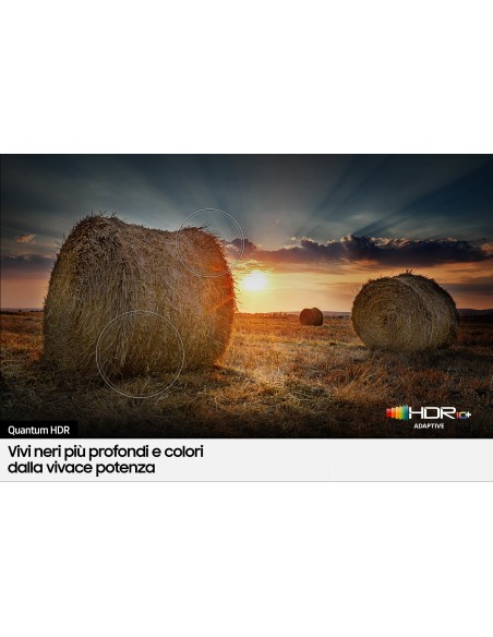 Samsung Series 6 TV QLED 4K 75” QE75Q60B Smart TV Wi-Fi Black 2022, Quantum HDR, Ultra sottile, Colori Ultra luminosi, Suono