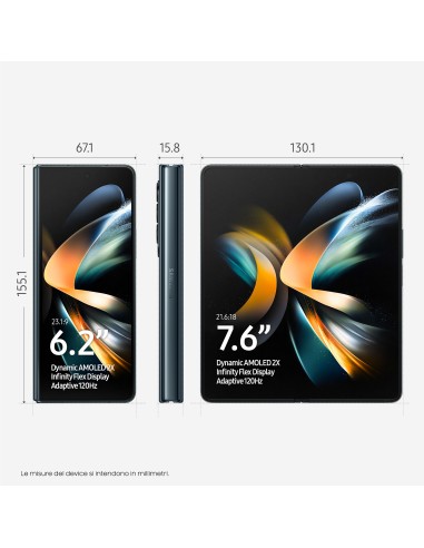 Samsung Galaxy Z Fold4 512GB Gray Green RAM 12GB Display 6,2" 7,6" Dynamic AMOLED 2X