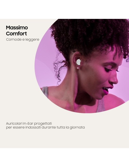 Samsung Galaxy Buds2 Auricolari Bluetooth White Batteria 472 mAh