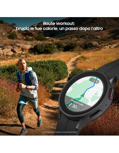 Samsung Galaxy Watch5 Pro LTE Smartwatch Scocca in Titanio 45mm Memoria 16GB Gray Titanium