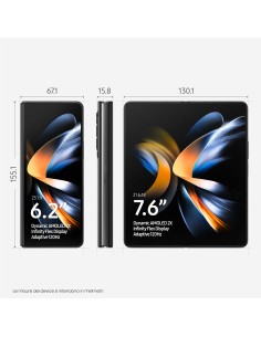 Samsung Galaxy Z Fold4 512GB Phantom Black RAM 12GB Display 6,2" 7,6" Dynamic AMOLED 2X 2