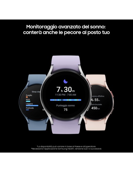 Samsung Galaxy Watch5 40mm Smartwatch Ghiera Touch in Alluminio Memoria 16GB Pink Gold