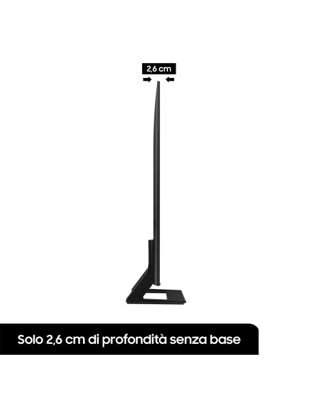 Samsung Series 8 TV Crystal UHD 4K 50” UE50BU8570 Smart TV Wi-Fi Black 2022, Ultra sottile, Colori reali, Gaming mode, Suono