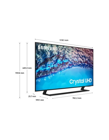Samsung Series 8 TV Crystal UHD 4K 50” UE50BU8570 Smart TV Wi-Fi Black 2022, Ultra sottile, Colori reali, Gaming mode, Suono