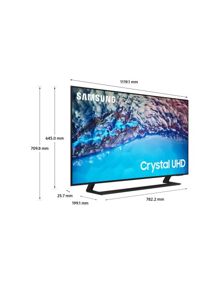 Samsung Series 8 TV Crystal UHD 4K 50” UE50BU8570 Smart TV Wi-Fi Black 2022, Ultra sottile, Colori reali, Gaming mode, Suono