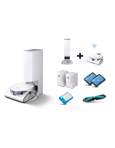 Samsung Jet Bot AI+ aspirapolvere robot 0,2 L Senza sacchetto Argento, Bianco