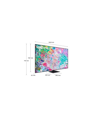 Samsung Series 7 TV QLED 4K 55” QE55Q70B Smart TV Wi-Fi Titan Gray 2022, Processore Quantum 4K, Retroilluminazione LED, Gaming