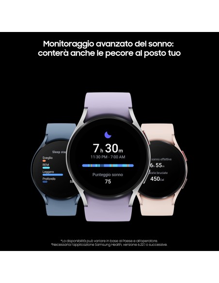 Samsung Galaxy Watch5 LTE 40mm Smartwatch Ghiera Touch in Alluminio Memoria 16GB Silver