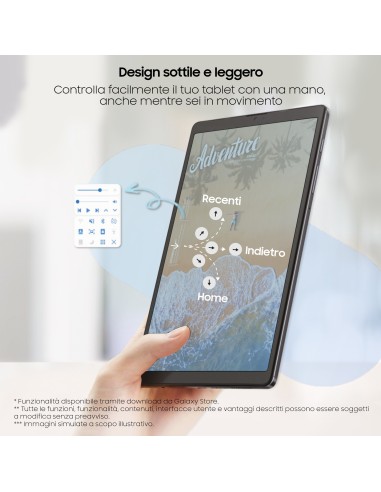 Samsung Galaxy Tab A7 Lite SM-T220 32 GB 22,1 cm (8.7") Mediatek 3 GB Wi-Fi 5 (802.11ac) Android 11 Grigio