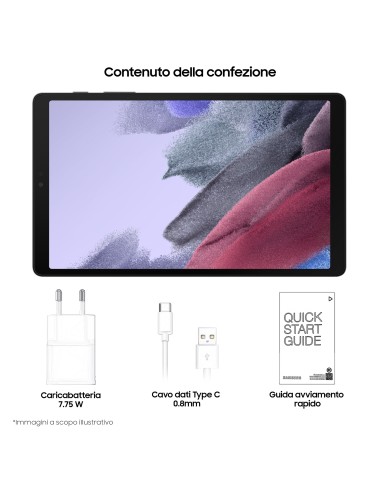 Samsung Galaxy Tab A7 Lite SM-T220 32 GB 22,1 cm (8.7") Mediatek 3 GB Wi-Fi 5 (802.11ac) Android 11 Grigio