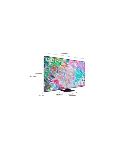 Samsung Series 7 TV QLED 4K 85” QE85Q70B Smart TV Wi-Fi Titan Gray 2022, Processore Quantum 4K, Retroilluminazione LED, Gaming