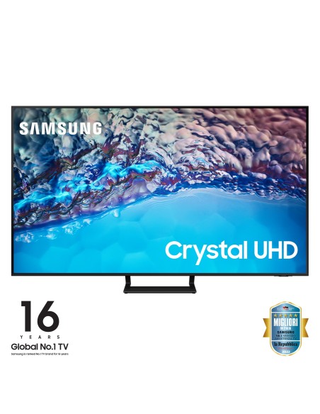 Samsung Series 8 TV Crystal UHD 4K 75” UE75BU8570 Smart TV Wi-Fi Black 2022, Ultra sottile, Colori reali, Gaming mode, Suono