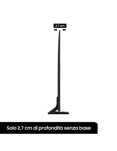 Samsung Series 8 TV Crystal UHD 4K 75” UE75BU8570 Smart TV Wi-Fi Black 2022, Ultra sottile, Colori reali, Gaming mode, Suono