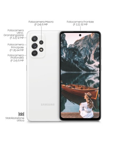 Samsung Galaxy A52 4G A52 128 GB Display 6.5” FHD+ Super AMOLED Awesome White