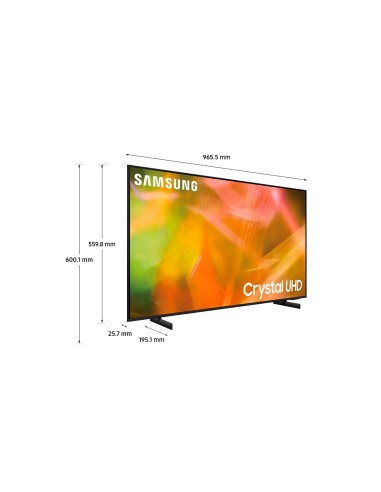 Samsung Series 8 TV Crystal UHD 4K 43” UE43AU8070 Smart TV Wi-Fi Black 2021