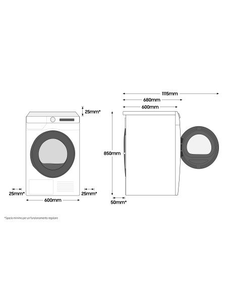 Samsung WW10T504DTW lavatrice Caricamento frontale 10,5 kg 1400 Giri min A Bianco