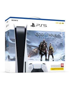 Sony PlayStation 5 Standard + God of War Ragnarök 825 GB Wi-Fi Nero, Bianco
