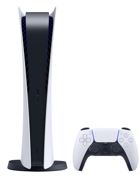 Sony PlayStation 5 Digital Edition 825 GB Wi-Fi Nero, Bianco