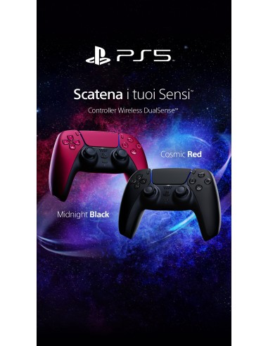 Sony DualSense Nero, Rosso Bluetooth USB Gamepad Analogico Digitale PlayStation 5