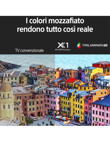 Sony BRAVIA, KD-50X81K, Smart Google TV, 50”, LED, 4K UHD, HDR, Perfect for Playstation, con BRAVIA CORE