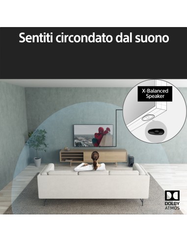 Sony BRAVIA, KD-65X81K, Smart Google TV, 65”, LED, 4K UHD, HDR, Perfect for Playstation, con BRAVIA CORE