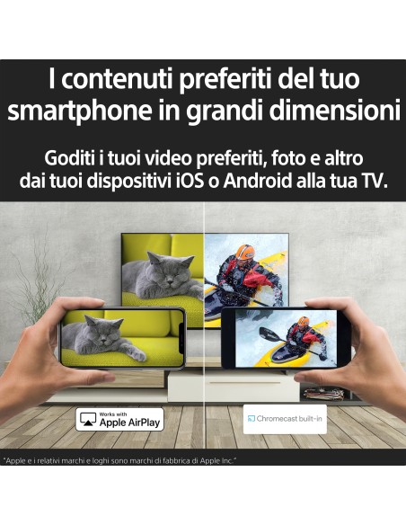 Sony BRAVIA, KD-65X81K, Smart Google TV, 65”, LED, 4K UHD, HDR, Perfect for Playstation, con BRAVIA CORE