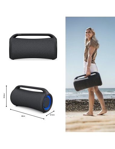 Sony SRS-XG500 - Cassa Boombox portatile Bluetooth® resistente ideale per feste con suono potente, effetti luminosi ed